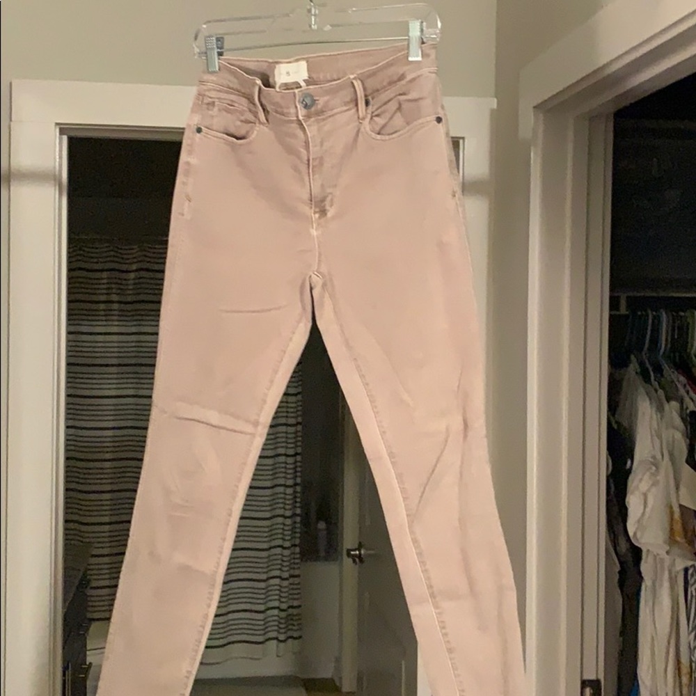 Lou & Grey Mauve Ankle Length Jeans